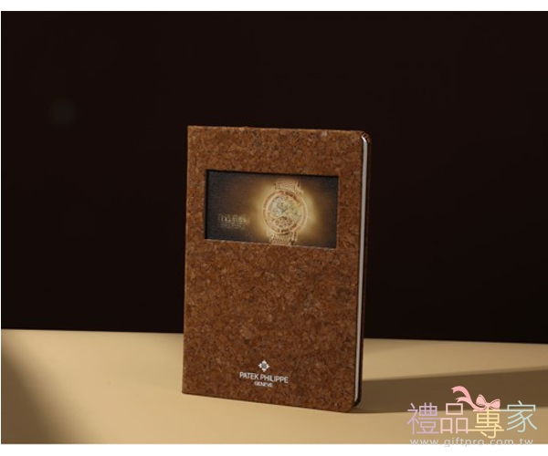 環保循環軟木與光影拼接筆記本