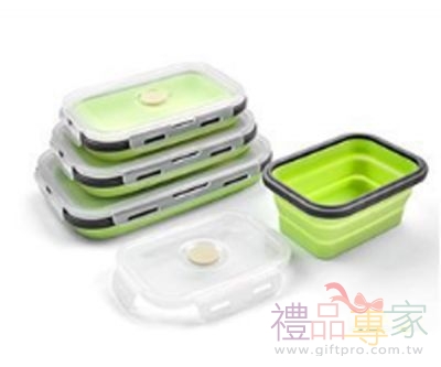 硅膠折疊餐盒(四件套)