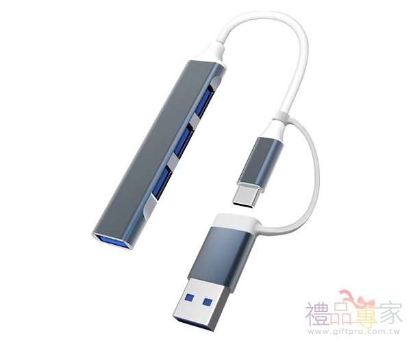 二合一 USB 擴充集線器