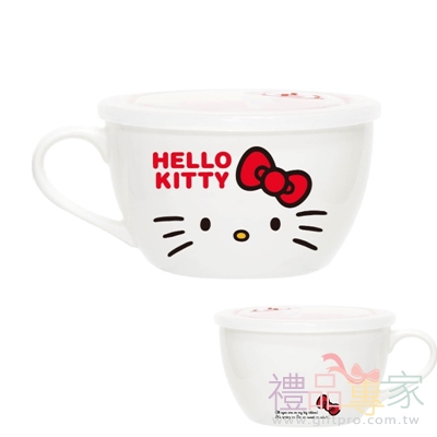 Hello Kitty泡麵碗-780ml (附蓋可微波)