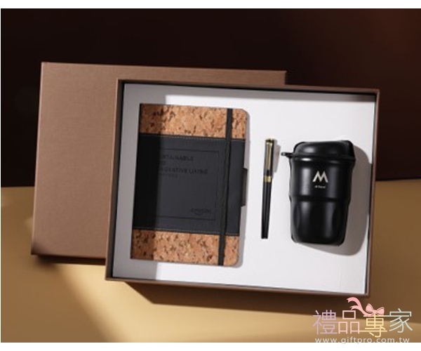 環保循環軟木與PU皮拼接筆記本