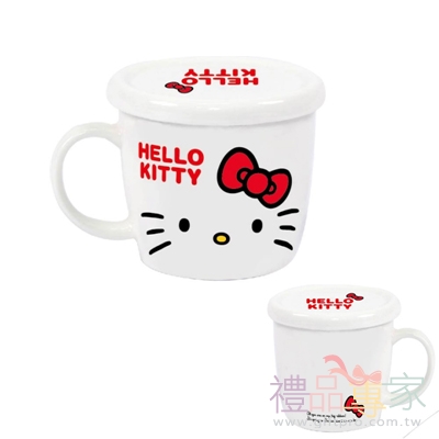 Hello Kitty 附蓋馬克杯-360ml (加蓋)